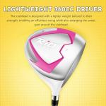 PGM Junior Golf Clubs Set Right Handed - Oversized Sweet Spot 360cc Driver - Lightweight Graphite Shafts - Golf Stand Bag