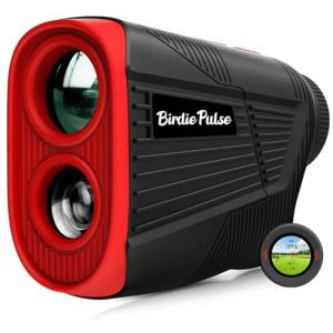 Golf Rangefinder with Slope & Magnet，1300 Yards Range Finder for Golf，Flag Locking Vibration，6-6.5X Magnification & HD LCD，Rechargeable Golf Range Finder，Black
