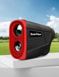 Golf Rangefinder with Slope & Magnet，1300 Yards Range Finder for Golf，Flag Locking Vibration，6-6.5X Magnification & HD LCD，Rechargeable Golf Range Finder，Black