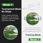 Golf Rangefinder with Slope & Magnet，1300 Yards Range Finder for Golf，Flag Locking Vibration，6-6.5X Magnification & HD LCD，Rechargeable Golf Range Finder，Black