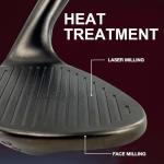 Yamato Left Handed Golf Wedge Set 52 56 60 & Individual Wedges – Forged, CNC Milled Sand, Lob, Gap, Pitching Wedge for Lefties (LH01-52 56 60 Degree)