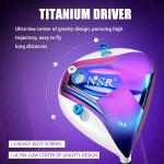 PGM Women's Golf Club Set NSR 12-Piece – Complete Right Handed Set with Lightweight Graphite Shafts, Forged Titanium Driver, Stand Bag – Ideal for Beginner & Intermediate Women Golfers