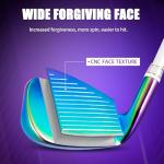 PGM Women's Golf Club Set NSR 12-Piece – Complete Right Handed Set with Lightweight Graphite Shafts, Forged Titanium Driver, Stand Bag – Ideal for Beginner & Intermediate Women Golfers