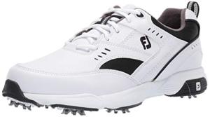 FootJoy Men's Sneaker Golf Shoes, White/Black, 10 M US