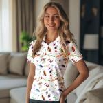 Womens Golf Shirt Short Sleeve Funny Golf Shirts for Woman Tennis Outfit