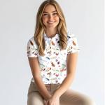 Womens Golf Shirt Short Sleeve Funny Golf Shirts for Woman Tennis Outfit