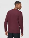 Nike Men's Miler Dri-Fit UV Long-Sleeve Running Top, Burgundy Crush/Reflective Silver, X-Large