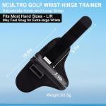 Golf Wrist Brace | Golf Wrist Training Aid - Adjustable Wrist Trainer & Swing Training Aid with Internal Medical-Grade Splint for Left/Right Handed | Golf Wrist Hinge Trainer for Injury Recovery