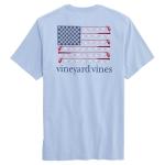 Vineyard Vines Americana Golf Flag Short-Sleeve Pocket Tee, Jake Blue, S