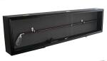 DisplayGifts 43" Long Golf Club Display Case Cabinet Rack Ball Putter Driver Iron Shadow Box w/98% UV - Holds 1 to 2 Clubs, Lockable Door (Black Felt)-Black Finish