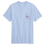 Vineyard Vines Americana Golf Flag Short-Sleeve Pocket Tee, Jake Blue, S