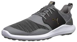 Puma Golf Men's Ignite Nxt Lace Golf Shoe, Quiet Shade-Puma Team Gold-Puma Black, 9.5