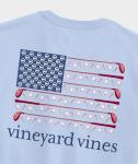 Vineyard Vines Americana Golf Flag Short-Sleeve Pocket Tee, Jake Blue, S