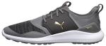 Puma Golf Men's Ignite Nxt Lace Golf Shoe, Quiet Shade-Puma Team Gold-Puma Black, 9.5