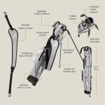 The Original Lightweight Sunday Golf Bag with Stand – Easy to Carry, Durable Pitch & Putt Bag for Driving Range, Par 3 & Executive Courses