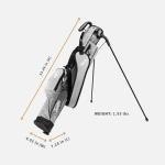 The Original Lightweight Sunday Golf Bag with Stand – Easy to Carry, Durable Pitch & Putt Bag for Driving Range, Par 3 & Executive Courses