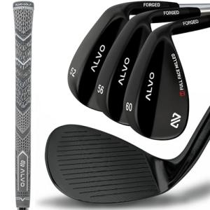 ALVO GOLF Premium Golf Wedges 52/56/60 Sets or Individual Wedges - 52 degree Gap Wedge, 56 degree Sand Wedge, 60 degree lob Wedge Golf Club - Pitching Wedge for Men Right Hand - Wedges Golf - Max spin