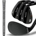 ALVO GOLF Premium Golf Wedges 52/56/60 Sets or Individual Wedges - 52 degree Gap Wedge, 56 degree Sand Wedge, 60 degree lob Wedge Golf Club - Pitching Wedge for Men Right Hand - Wedges Golf - Max spin