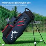 GoHimal 14-Way Golf Stand Bag, Golf Bag with Stand - Lightweight Durable Club Bag for Men & Women
