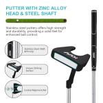 KVV Premium Left Hand Golf Club Set 11-Piece Set for Women, Including Driver, Fairway, Hybrid, 5#-P# Irons, Putter Steel Shaft Regular Flex Golf Clubs, Without Golf Bag