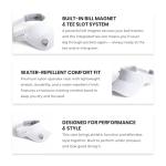 BONK Golf Visor - Tee Holder with Tees & Bill Magnet with Ball Marker - Lightweight Golf Hats for Women - White