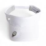BONK Golf Visor - Tee Holder with Tees & Bill Magnet with Ball Marker - Lightweight Golf Hats for Women - White