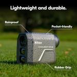 Nikon COOLSHOT 20 GIII Golf Laser Rangefinder - 6x20 Optics, 800-Yard Range, Rainproof Design, Lightweight, Compact Rangefinder with Slope Compensation, Locked On Quake