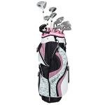 Founders Club Women's Ladies Complete Golf Set (16 Piece) Standard or Petite Length Right Handed (Rose, Standard)