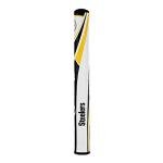 SuperStroke NFL Golf Putter Grip, Pittsburgh Steelers (Mid Slim 2.0) | Cross-Traction Surface Texture and Oversized Profile | Even Grip Pressure for a More Consistent Stroke | Non-Slip Grip, Black/Gold (TS040142)