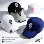 NJF Golf™ Hats Men – Breathable Golf Caps for Men with Tee Holder & Clip-On Magnetic Ball Marker, Lightweight Adjustable Rope Mens Cap, Snapback Hats for Mens, Moisture-Wicking Golfing Gear - Black