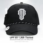 NJF Golf™ Hats Men – Breathable Golf Caps for Men with Tee Holder & Clip-On Magnetic Ball Marker, Lightweight Adjustable Rope Mens Cap, Snapback Hats for Mens, Moisture-Wicking Golfing Gear - Black