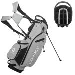 LOVACE 14-Way Golf Stand Bag, Lightweight Golf Bag with Stand for Men and Women (Grey)