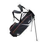 Izzo Golf Ultra-Lite Stand Golf Bag with Dual-Straps & Exclusive Features, Grey/Orange, 3.2 pounds