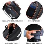 Izzo Golf Ultra-Lite Stand Golf Bag with Dual-Straps & Exclusive Features, Grey/Orange, 3.2 pounds