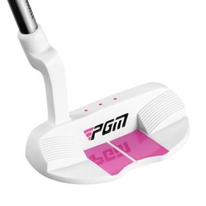 PGM Kids Putter Golf Club Right Handed, Soft Grip Putter with Alignment line for Age 3-8, White Rose Pink JRTUG017