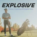 Top Line Men's Right Handed M5 Golf Club Set for Tall Men ( Height 6'1" - 6'4"), Includes Driver, Wood, Hybrid, 5, 6, 7, 8, 9, PW Stainless Irons with True Temper Shafts, Putter, Stand Bag & 3 HCs