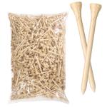 weyleity Bamboo Golf Tees 1000 PCS 3-1/4 inch Length | Bamboo Golf Tees, 7X Stronger Than Wood Golf Tees, Reduce Friction & Side Spin (3-1/4"(1000 Pack))
