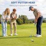 PGM Kids Putter Golf Club Right Handed, Soft Grip Putter with Alignment line for Age 3-8 Blue Green JRTUG006