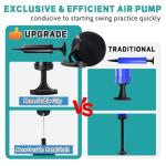 Golf Training Aid, Smart Ball for Golf Swing Trainer, Golf Training Ball Between Arms - Connector & Hanger Golf Practice Equipment, Inflatable Golf Swing Ball - Posture Correction for Beginners