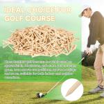 weyleity Bamboo Golf Tees 1000 PCS 3-1/4 inch Length | Bamboo Golf Tees, 7X Stronger Than Wood Golf Tees, Reduce Friction & Side Spin (3-1/4"(1000 Pack))