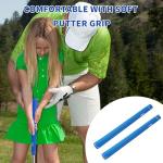 PGM Kids Putter Golf Club Right Handed, Soft Grip Putter with Alignment line for Age 3-8 Blue Green JRTUG006