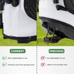 UNIHIMAL Golf Stand Bag with 8 Way Top Dividers, Golf Bags for Men Women, Lightweight Club Bags with Multiple Pockets, Dual Straps (Black White)