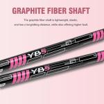 PGM 15 Pieces Women's Complete Golf Club Set – Full Set with 460cc Driver, Fairway Wood, Hybrid, Irons, Putter, Golf Stand Bag - Golf Clubs Women Right Handed - Graphite