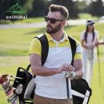 UNIHIMAL Golf Stand Bag with 8 Way Top Dividers, Golf Bags for Men Women, Lightweight Club Bags with Multiple Pockets, Dual Straps (Black White)