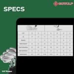 Gowolf Golf Wedges 50, 54, 58 Sets Right Hand, Forged Full Face Golf Wedge Set for Men, Premium Golf Gap Wedge Sand Wedge Lob Wedge Golf Club, Great Golf Gifts - CNC Milled Face for More Spin (Chrome)