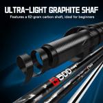 PGM G500 Men’s Golf Club Set – 12 Piece Complete Set with Titanium Driver, Fairway Wood, Hybrid, Stainless Steel Irons, Putter, Stand Bag & Headcovers – Beginner & Intermediate Friendly