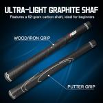 PGM G500 Men’s Golf Club Set – 12 Piece Complete Set with Titanium Driver, Fairway Wood, Hybrid, Stainless Steel Irons, Putter, Stand Bag & Headcovers – Beginner & Intermediate Friendly