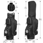 Shopsource Golf Cart Bag, 15 Way Top Lightweight Golf Bag, Golf Club Cart Bags for Men Women with Full-Length Dividers, Dedicated Putter Well, Rain Cover