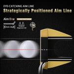 PGM TUG024 CNC‑Milled Low‑CG Golf Putter with Alignment Line & Oversized Grip – Tungsten Counterweight, Stainless Shaft, Men’s Right‑Handed