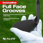 ALVO GOLF Stealth Black - Individual Golf Wedges 70 Degree - Wedge Mens Golf - Sand and lob Wedge Golf Club for Men - Premium Grip (Black 70 Degree, Individual Wedge)